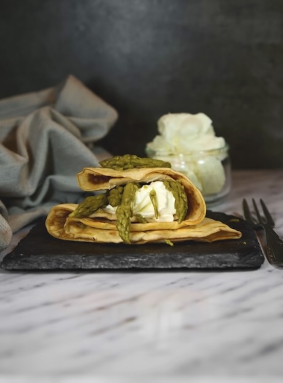 crepe 0formaggio e asparagi ketolight