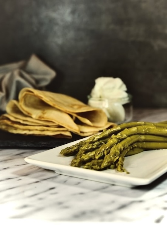 crepe pormaggio e asparagi ketolight